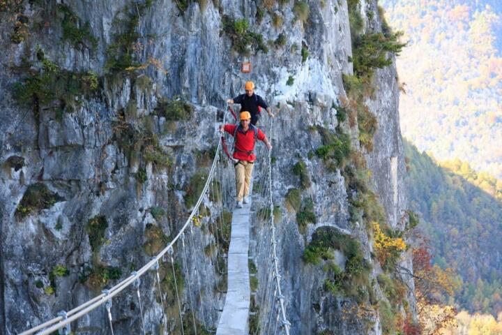What a Via Ferrata Route Involves